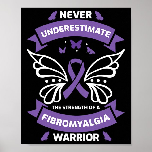 Affiche Fibromyalgie - Sensibilisation des guerriers (Devant)