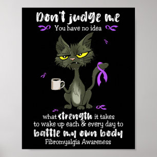 Affiche Fibromyalgie Sensibilisation Ne Me Juge Pas Vous N
