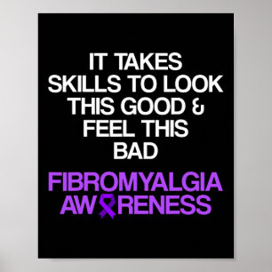 Affiche Fibromyalgie Sensibilisation Survivant Compétences