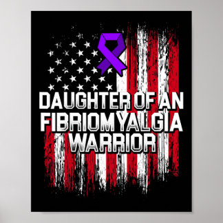 Affiche Fibromyalgie Survivante Fille Guerrière 3