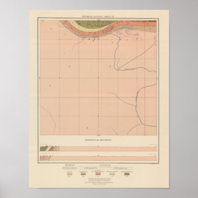 Affiche Fiche géologique détaillée XX (Devant)