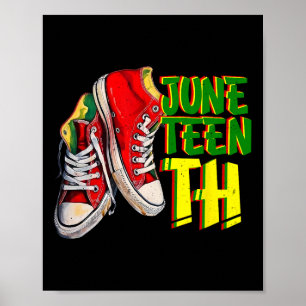 Affiche Fiche nutritionnelle du roi noir de Juneteenth en 