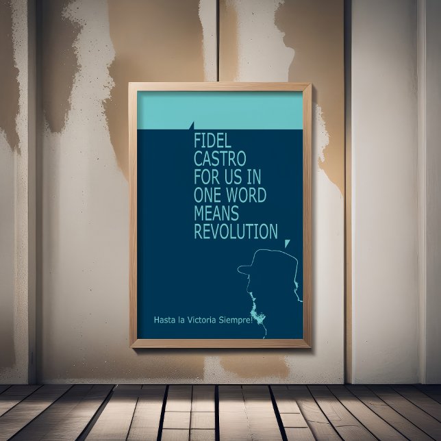 Affiche Fidel Castro, Président, Révolution, Cuba, La Hava (Créateur téléchargé)