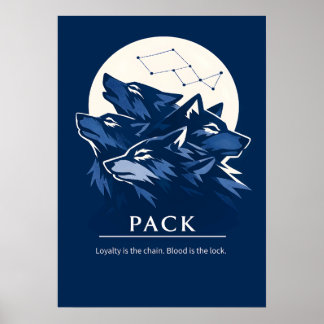 Affiche Fidélité de la meute de loups Art