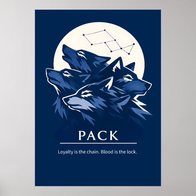 Affiche Fidélité de la meute de loups Art (Devant)