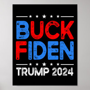 Affiche Fiden Anti Biden Drôle Impêche Joe Biden - Trump 2