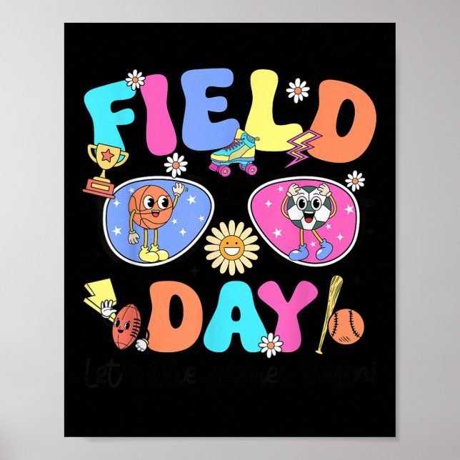 Affiche Field Day 2025 Laisser Les Jeux Commencer Enseigna (Devant)