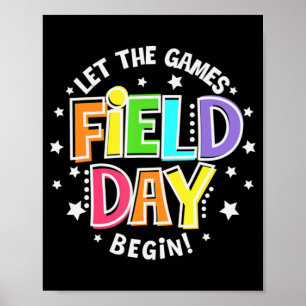Affiche Field Day Laisser Les Jeux Commencer Les Enfants G