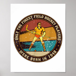 Affiche Field-hockey-players Born In 1948 Birthday Field-h