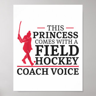 Affiche Field Hockey This Princess Comes With A Field Hock