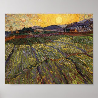 Affiche Field Rising Sun (F737) Van Gogh Fine Art