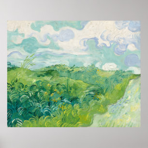Affiche Fields du blé vert - Vincent van Gogh