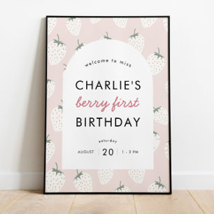 Affiche Fields fraises Berry Premier anniversaire Bienve