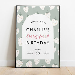 Affiche Fields fraises Berry Premier anniversaire Bienve