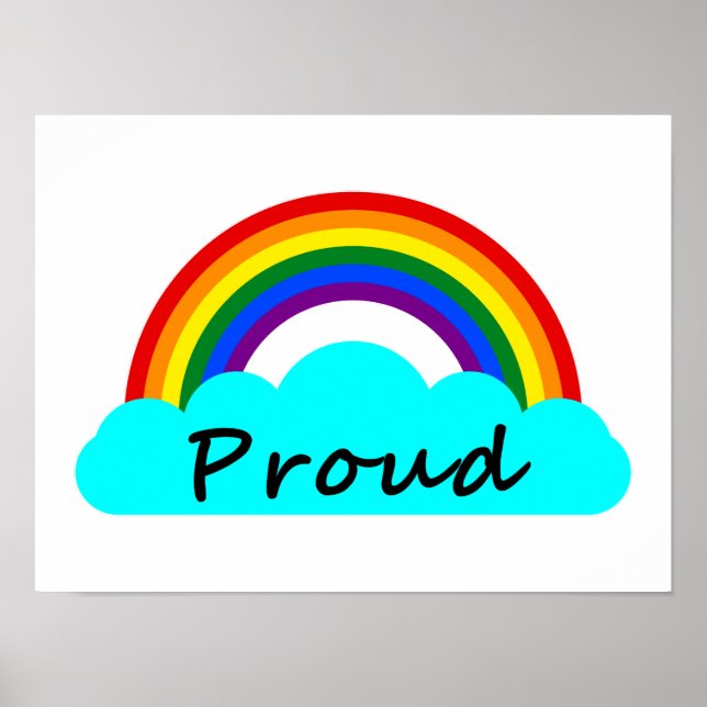 Affiche Fier - Arc-en-ciel LGBT (Devant)