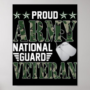 Affiche Fier Armée Garde nationale Famille militaire vétér