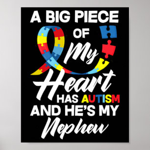 Affiche Fier Autisme Tante Oncle Autistique Autiste Nephew