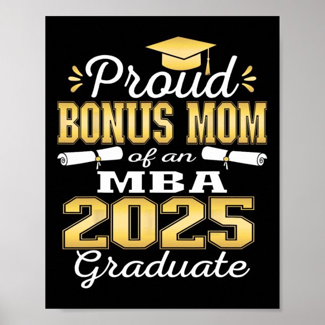 Affiche Fier Bonus Maman De Cl De 2025 M Graduate Fami (Devant)
