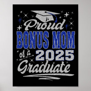 Affiche Fier Bonus Maman D'Un Cl De 2025 Diplômé Pour Grad