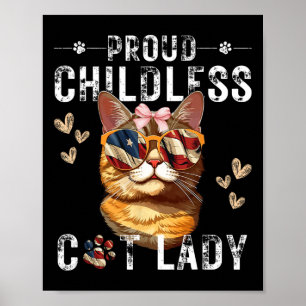 Affiche Fier Chat sans enfant Lady Chat Maman Amoureux