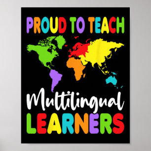 Affiche Fier d'enseigner aux apprenants multilingues - Ens