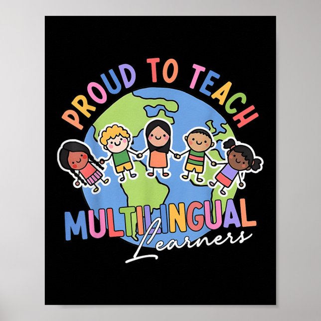Affiche Fier d'enseigner aux apprenants multilingues le re (Devant)