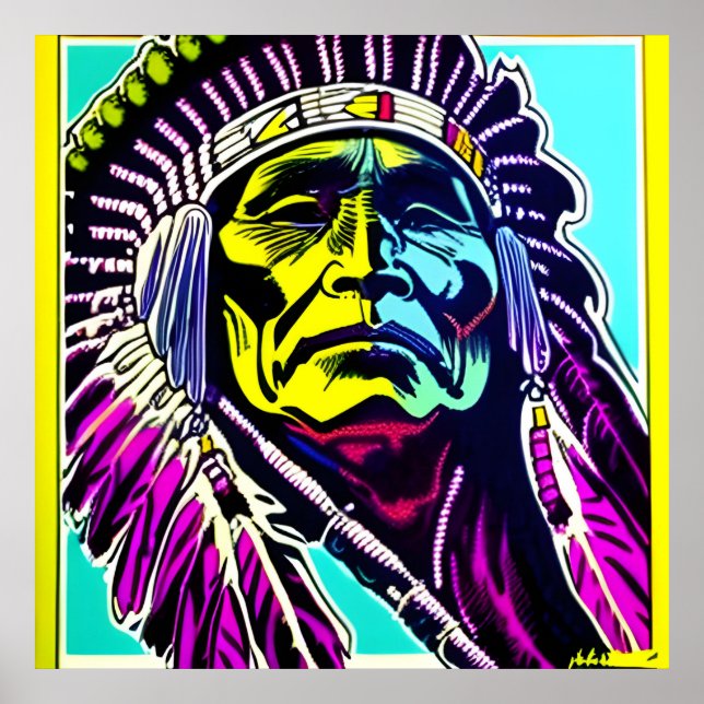 AFFICHE FIER DES AMÉRICAINS NATIFS (Devant)