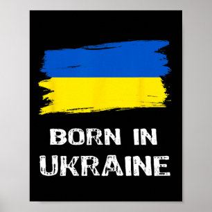 Affiche Fier d'être Ukrainien Né en Ukraine