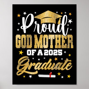 Affiche Fier Dieu-mère de 2025 Diplômé Awesome Famille C
