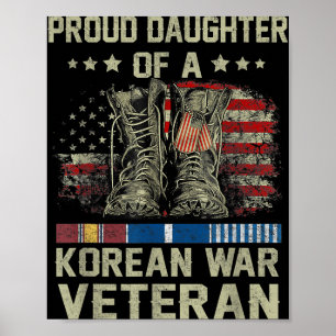 Affiche Fier Fille De La Guerre De Corée Vétéran Américain