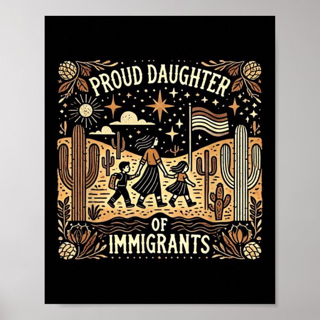 Affiche Fier Fille Des Immigrants Mexicains (Devant)