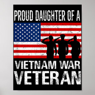 Affiche Fier Fille D'Un Vétéran De La Guerre Du Vietnam