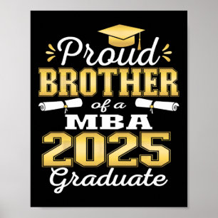 Affiche Fier Frère De Cl De 2025 M Famille Graduate Gradua