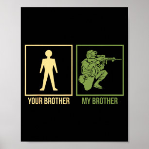 Affiche Fier frère de l'armée I-navy Airforce Seal Ranger 