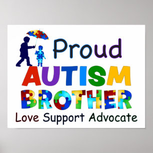Affiche Fier frère de l'autisme