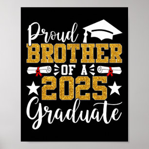 Affiche Fier Frère D'Un Diplôme De Frère De 2025