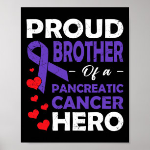 Affiche Fier Frère D'Un Héros De Cancer Pancréatique Guerr