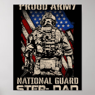 Affiche Fier Garde nationale de l'armée Étape-père Chemise