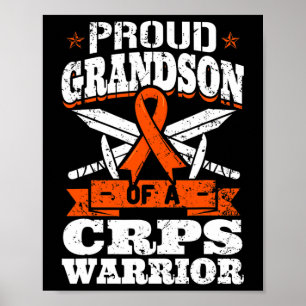 Affiche Fier Grand-Fils D'Un Guerrier De Crps Rsd Sensibil