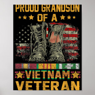 Affiche Fier Grand-Fils D'Un Vieux Drapeau Viêt-nam Améric