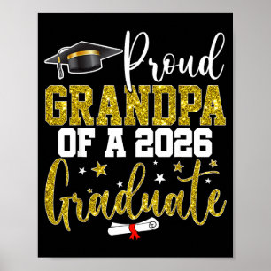 Affiche Fier grand-père d'un diplômé de la promotion 2026