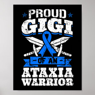 Affiche Fier Grand-Père D'Un Guerrier Du Syndrome De Rett