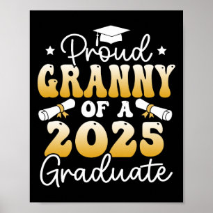 Affiche Fier Granny D'Un Cl De 2025 Gradué Senior Gradu