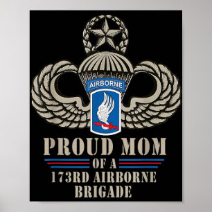 Affiche Fier Maman 173e brigade aéroportée Vétérinaire Mil