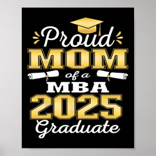 Affiche Fier Maman De Cl De 2025 M Graduate Famille Gradua