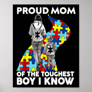 Affiche Fier Maman Du Garçon Le Plus Dur Que Je Connais Au