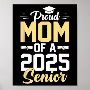 Affiche Fier Maman D'Un 2025 Senior 2025 Cl De 2025 Gradua