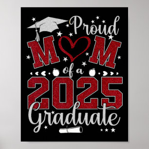 Affiche Fier Maman D'Un Diplômé 2025 Cl Graduation Senior