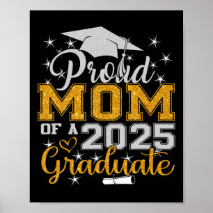 Affiche Fier Maman D'Un Diplômé 2025 Cl Graduation Senior