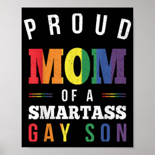Affiche Fier maman d'un Fils Gay Smartass Gay pride LGBT E